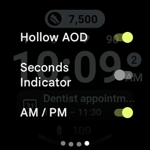 Glance X: Watch face screenshot