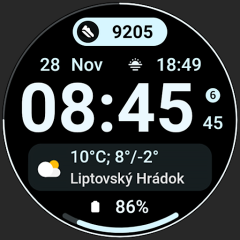Glance X: Watch face screenshot