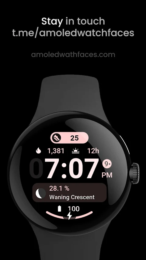 Glance X: Watch face screenshot