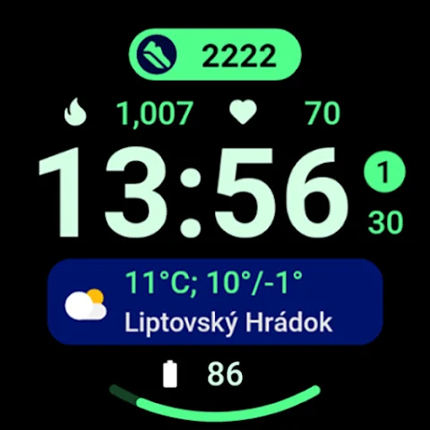 Glance X: Watch face screenshot