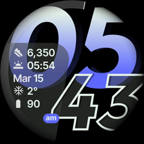 Glide Watch Face screenshot