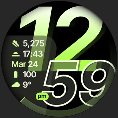 Glide Watch Face screenshot