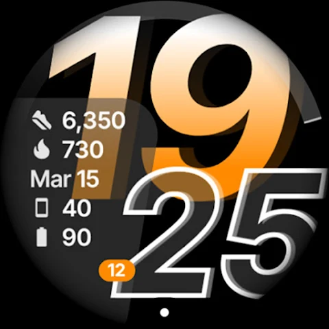 Glide Watch Face screenshot