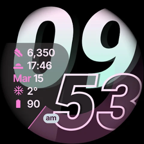 Glide Watch Face screenshot