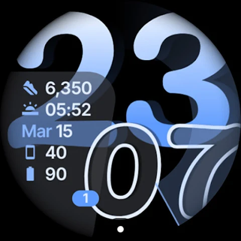 Glide Watch Face screenshot