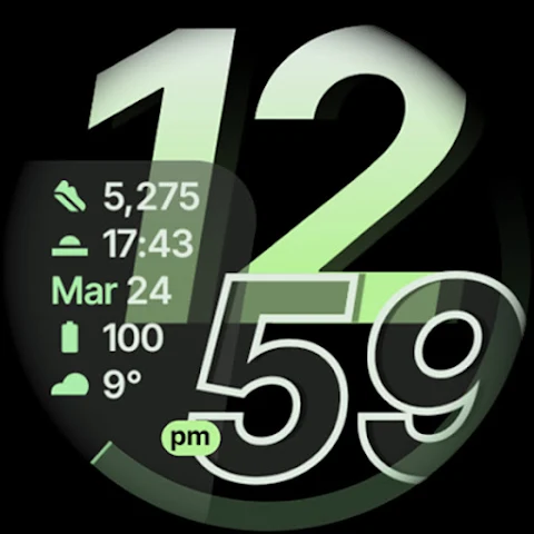 Glide Watch Face screenshot