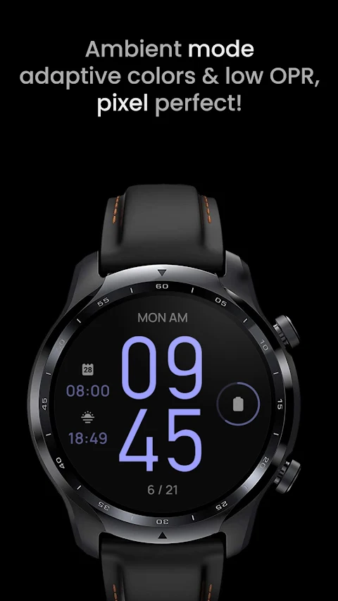 Glow Digital: Watch face screenshot