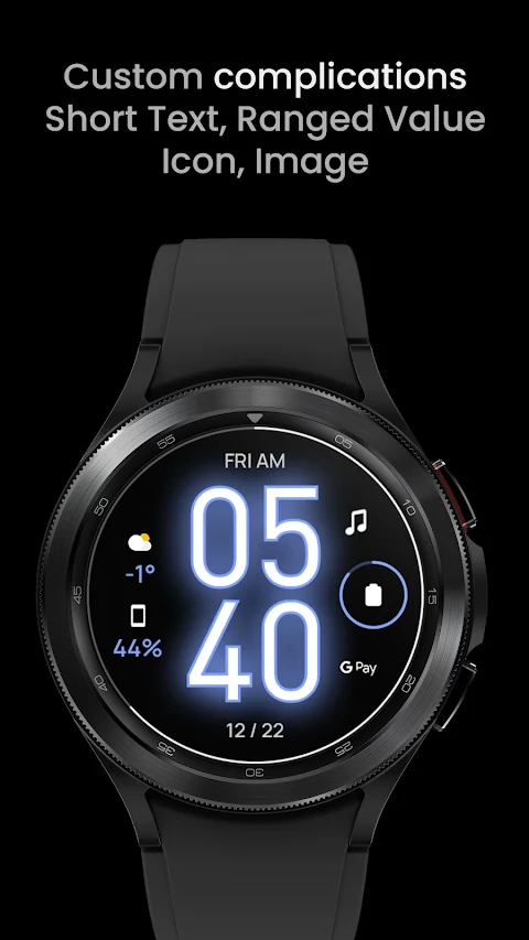 Glow Digital: Watch face screenshot