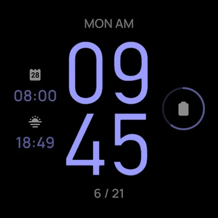 Glow Digital: Watch face screenshot