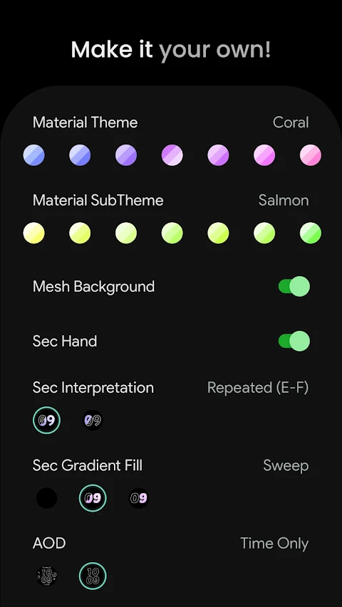 Inverted Watch Face screenshot