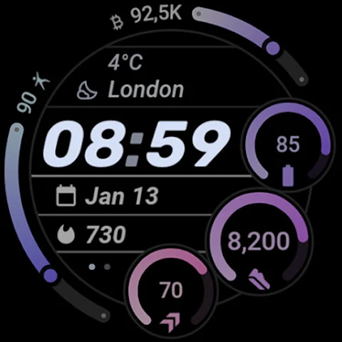 Kinetic Watch Face screenshot