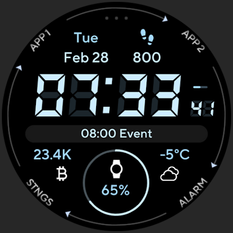 Marine Digital: Watch face screenshot