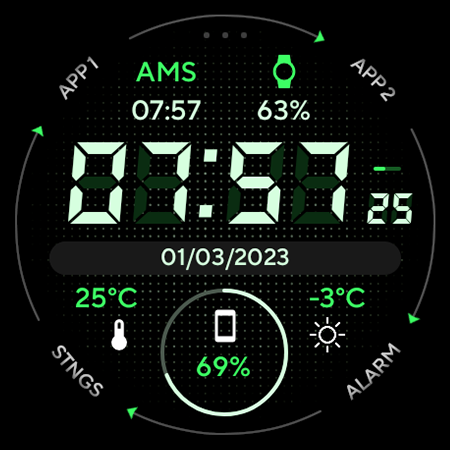 Marine Digital: Watch face screenshot
