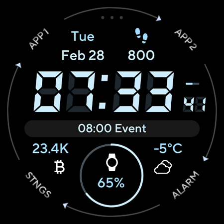 Marine Digital: Watch face screenshot