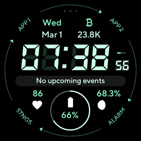 Marine Digital: Watch face screenshot