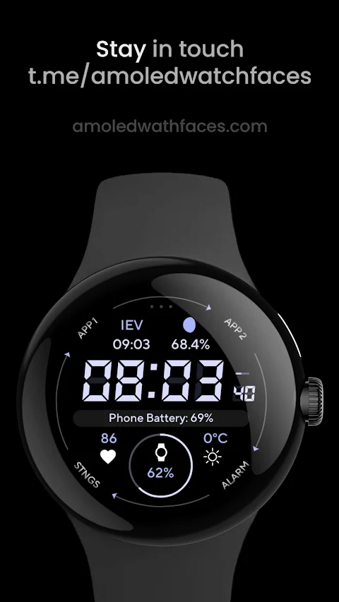 Marine Digital: Watch face screenshot