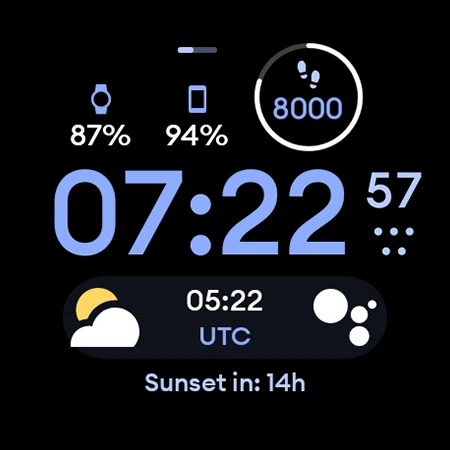 Material 4: Watch face screenshot