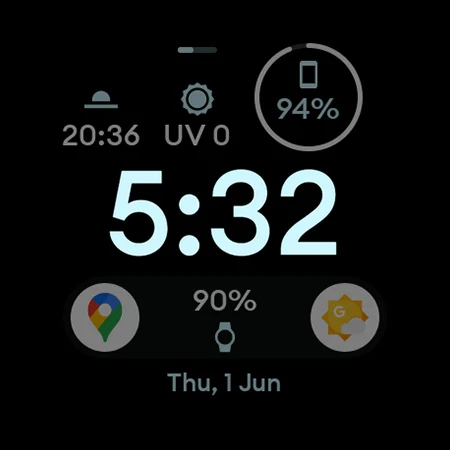 Material 4: Watch face screenshot