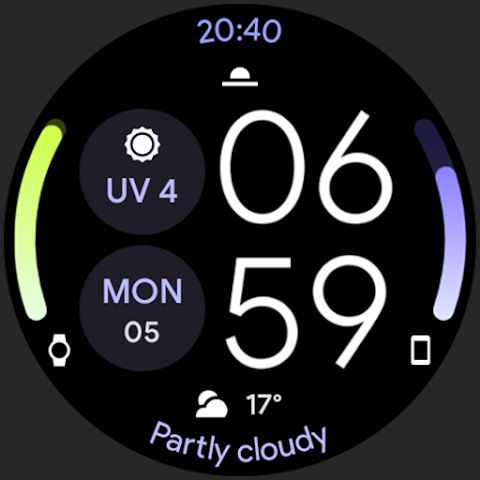Material You 2: Watch face screenshot