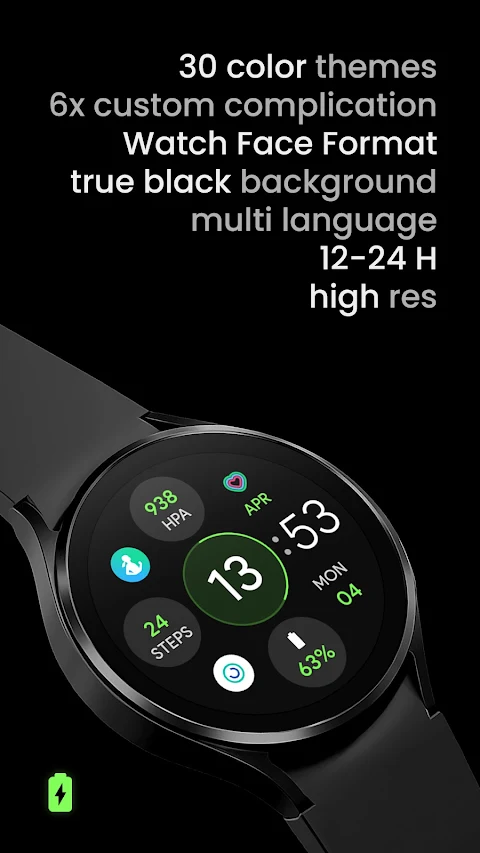 OS 3 Digital: Watch face screenshot