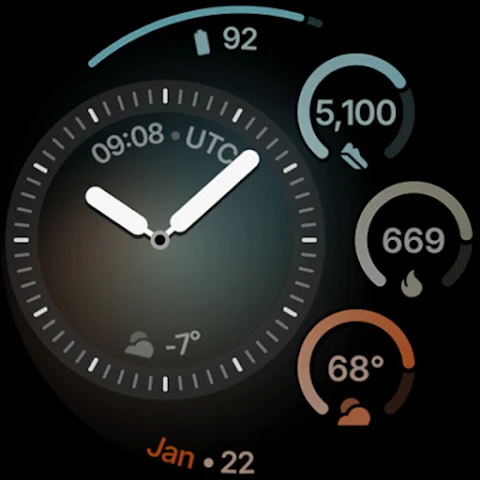 Pixel Analog 2 Watch Face screenshot
