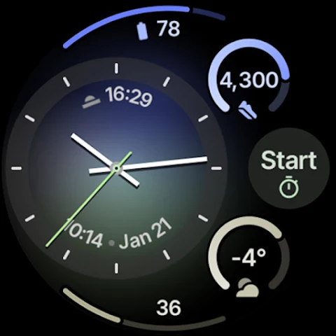 Pixel Analog 2 Watch Face screenshot
