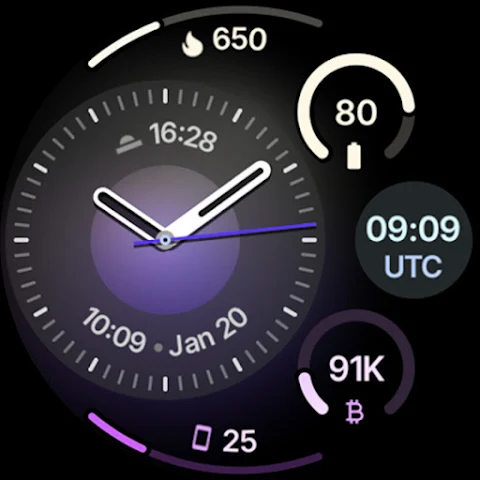 Pixel Analog 2 Watch Face screenshot