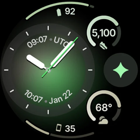 Pixel Analog 2 Watch Face screenshot