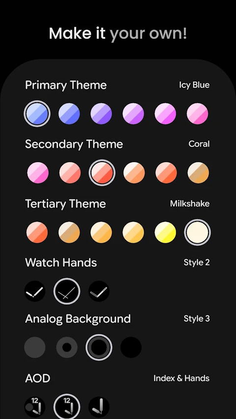 Pixel Analog 2 Watch Face screenshot