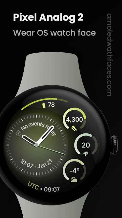 Pixel Analog 2 Watch Face screenshot