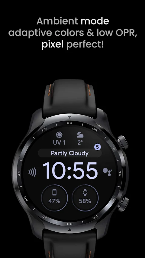Pixel OLED: Watch face screenshot