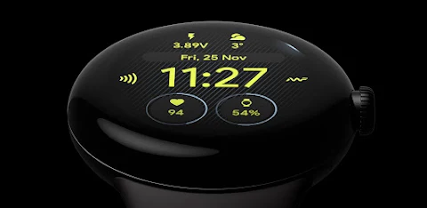 Pixel OLED: Watch face screenshot