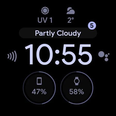 Pixel OLED: Watch face screenshot