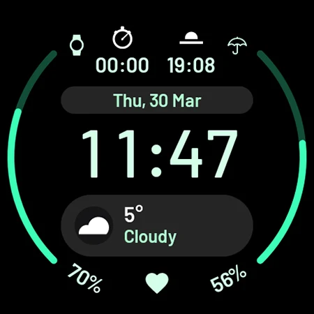 React: Watch face screenshot