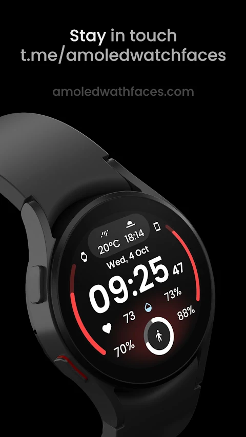 React 2: Watch face screenshot