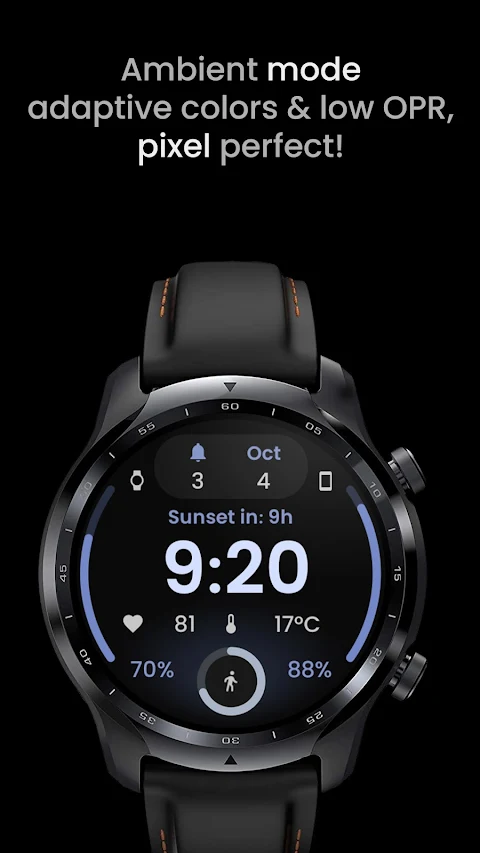 React 2: Watch face screenshot