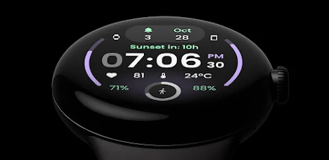 React 2: Watch face screenshot