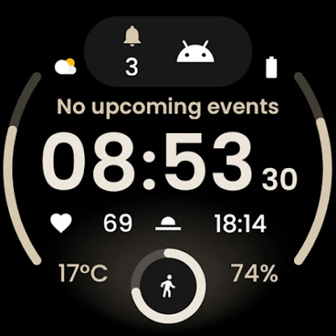 React 2: Watch face screenshot