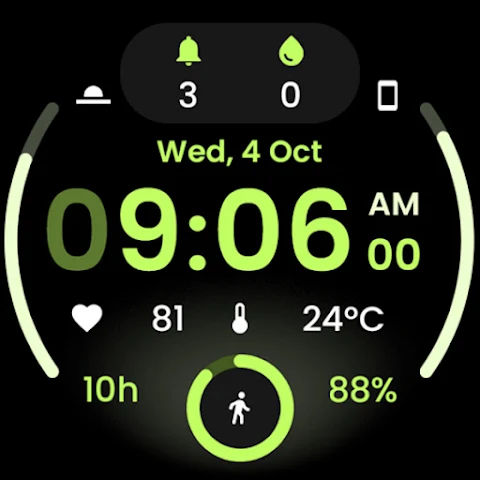 React 2: Watch face screenshot