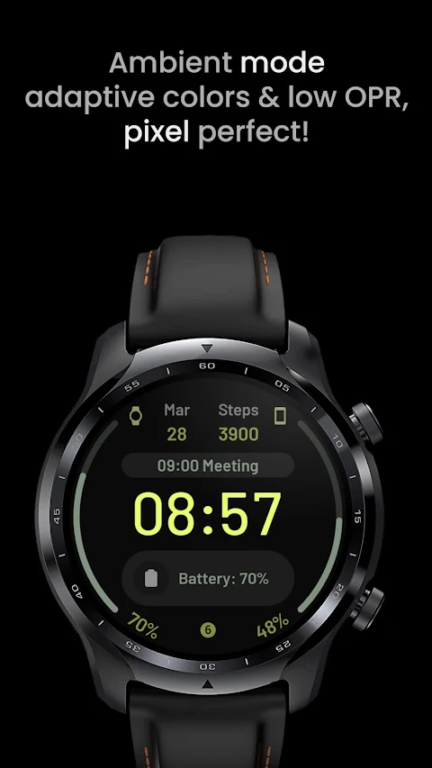 React: Watch face screenshot