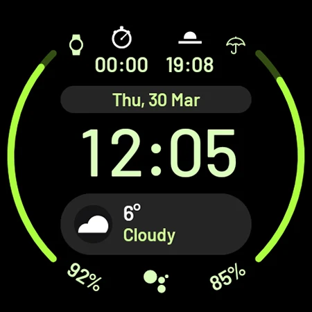 React: Watch face screenshot