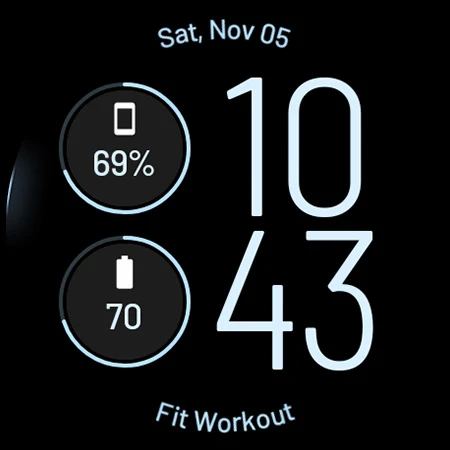 Slim Digital Watch Face screenshot