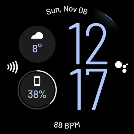 Slim Digital Watch Face screenshot
