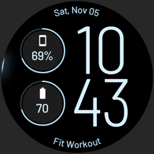 Slim Digital Watch Face