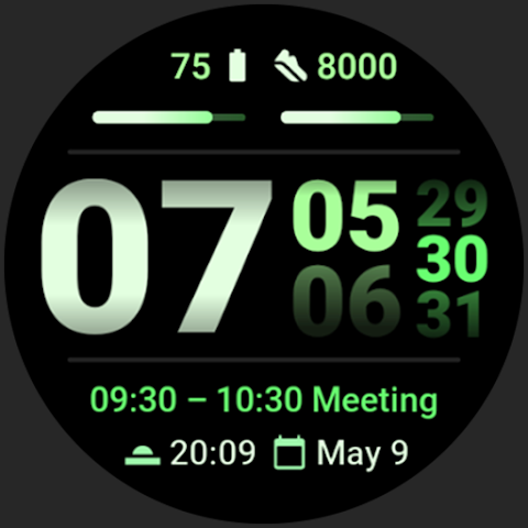 Streamlined Watch Face screenshot