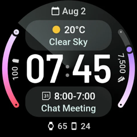 Symmetrical Watch Face screenshot