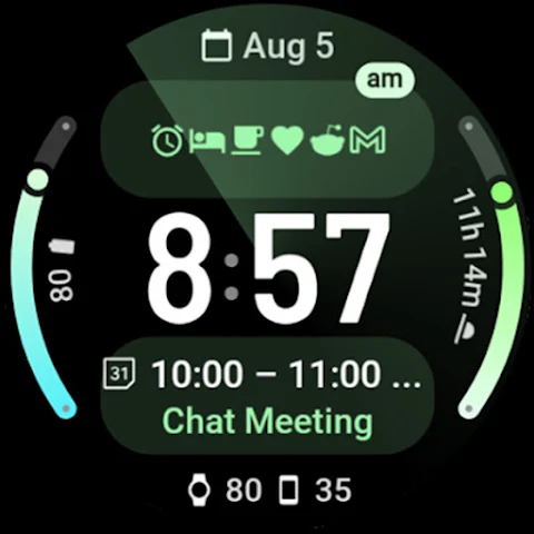 Symmetrical Watch Face screenshot