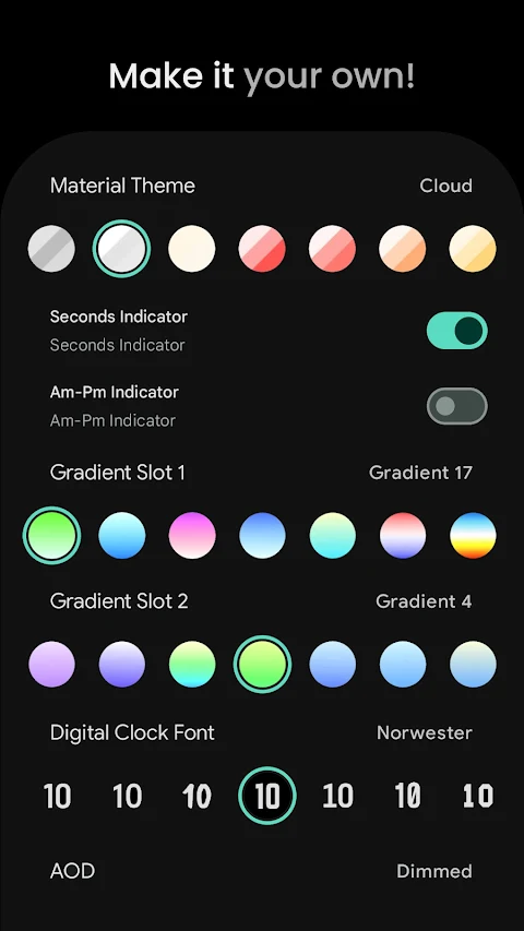 Symmetrical Watch Face screenshot