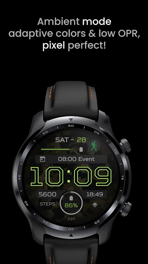 TACT Q: Watch face screenshot