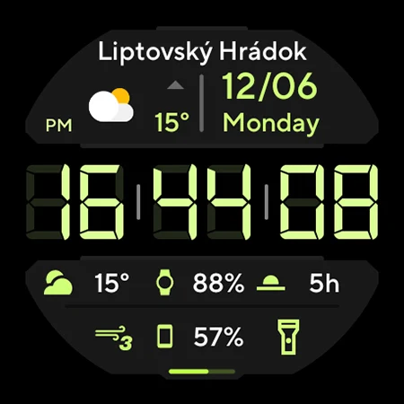 TACT THREE: Watch face screenshot